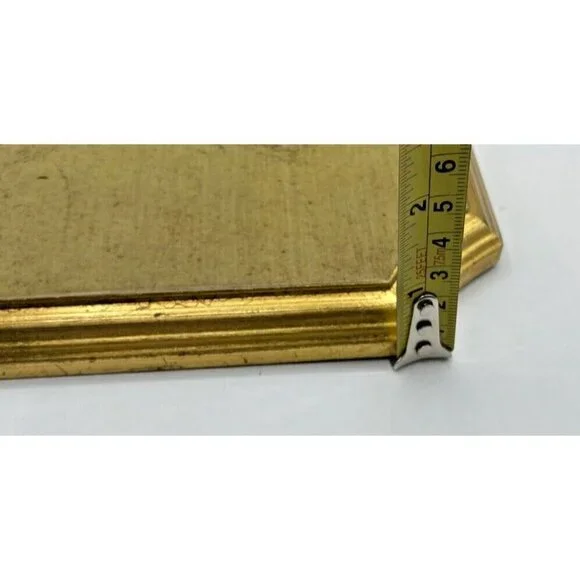 Leonardo Da Vinci Reproduction Art Print On Wood Made In Italy Bevel Gold Tone - Picture 14 of 16